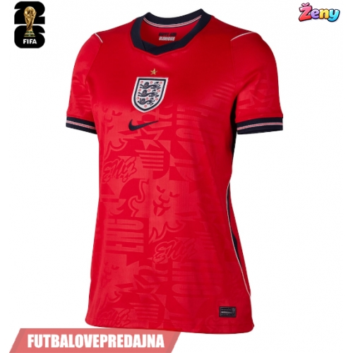 Lacne Ženy Futbalové dres Anglicko MS 2026 Krátky Rukáv - Preč